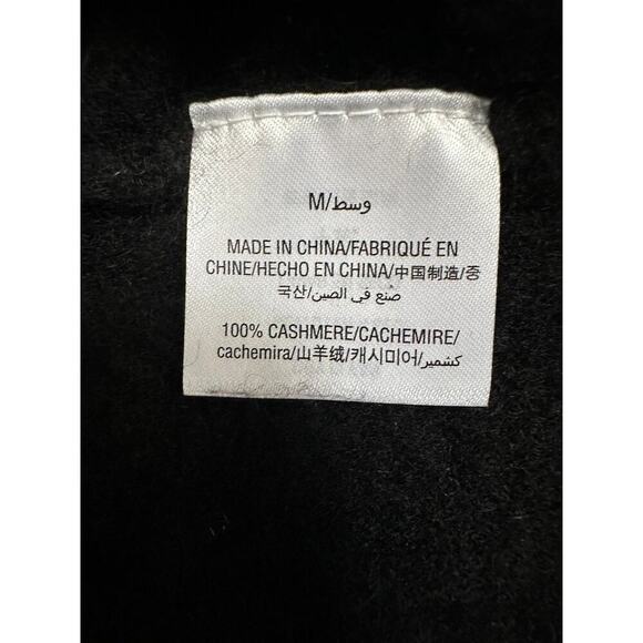 Charter Club Luxury Women’s 100% Cashmere Black Pullover Sweater Top Size M - Picture 5 of 6